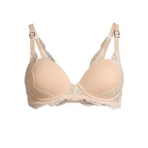 smooth & lace contour plunge bra